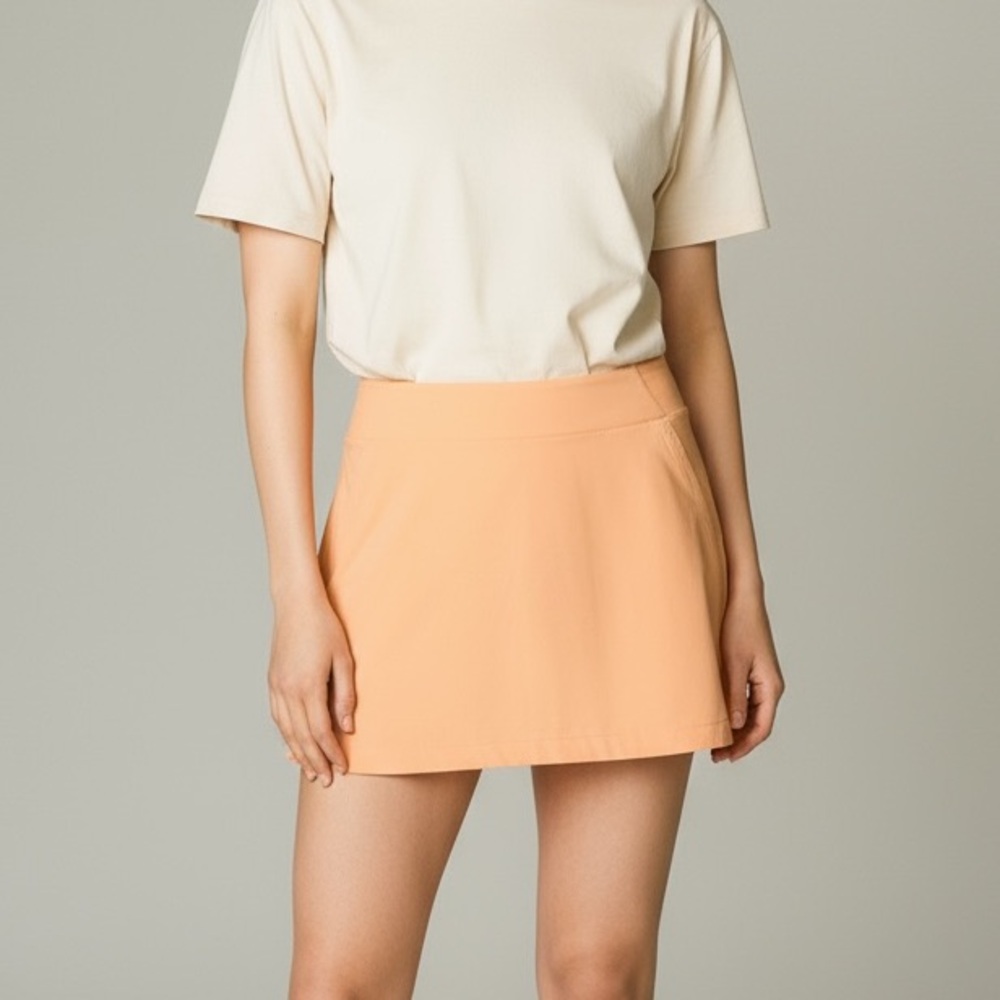 Chic Peach Mini Skirt